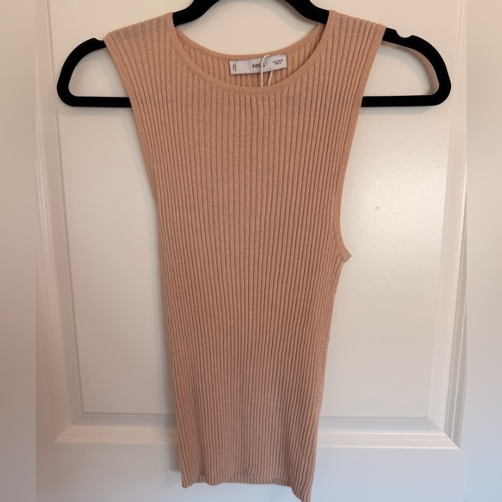 NWOT MNG Shimmer Ribbed Tank Small/ Medium